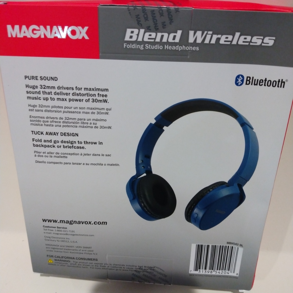 Magnavox Bluetooth headphones